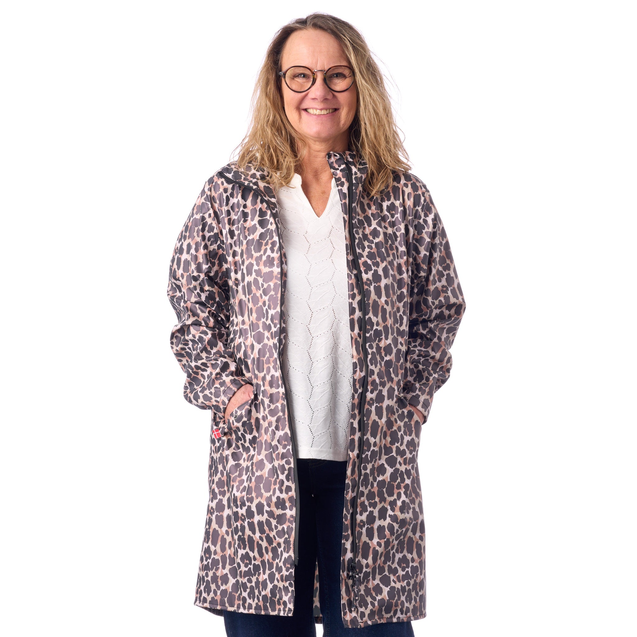 Andningsbar, vindtät regnjacka med kapuschong från Swept by Windfield