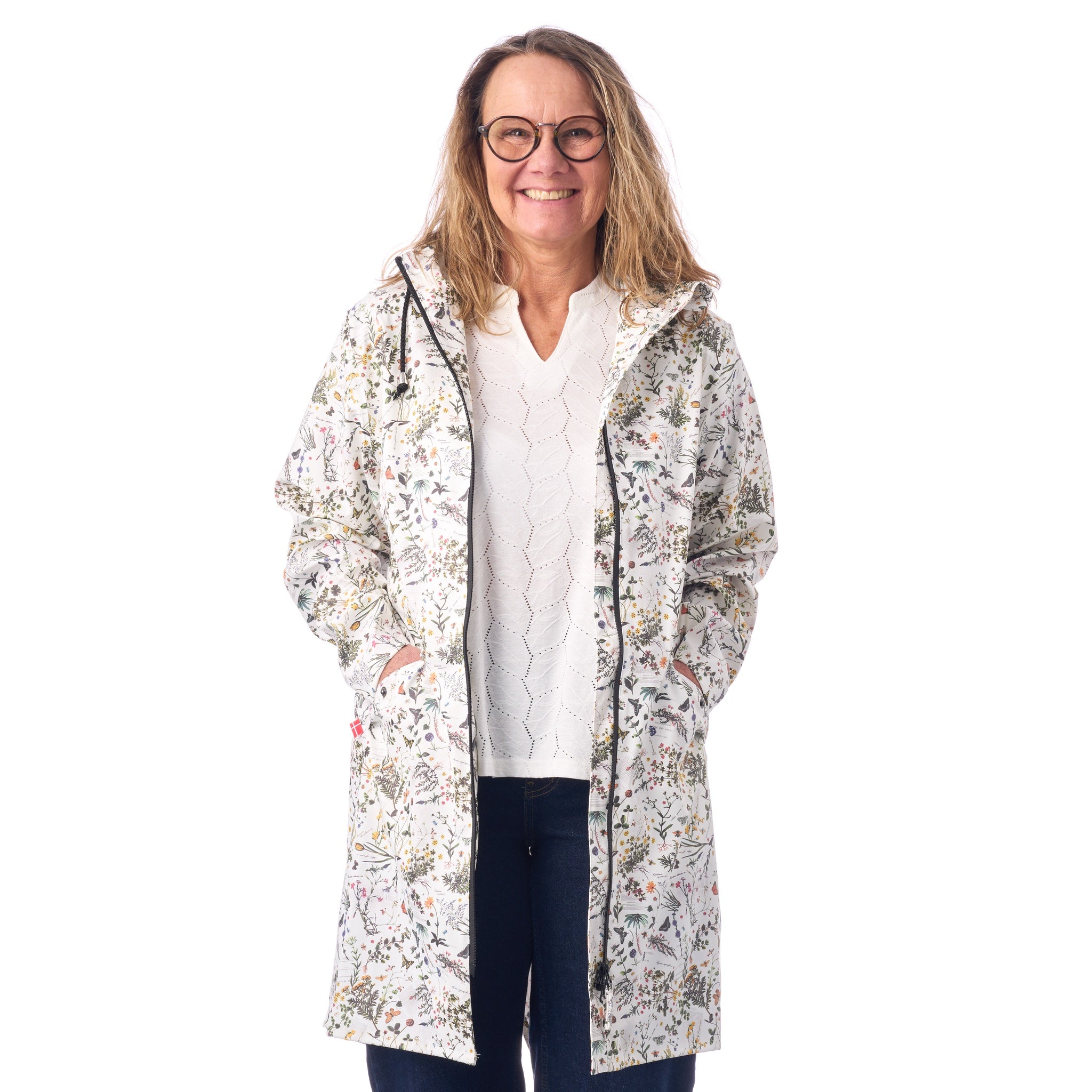 Andningsbar, vindtät regnjacka med kapuschong från Swept by Windfield