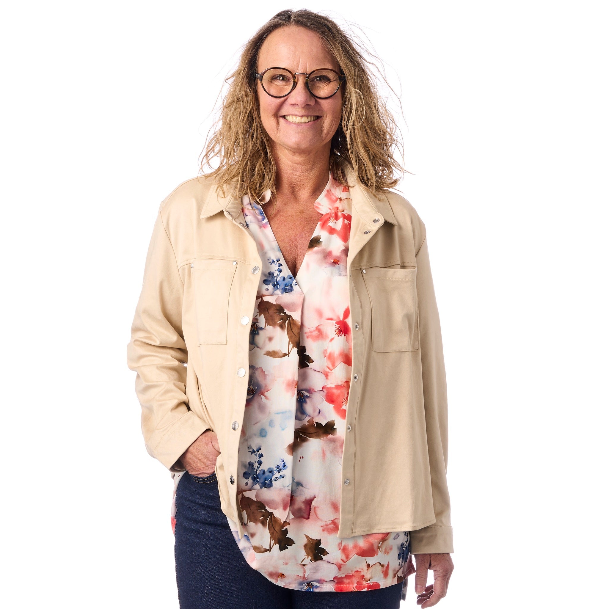 Mjuk alcantara-overshirt från Navigazione