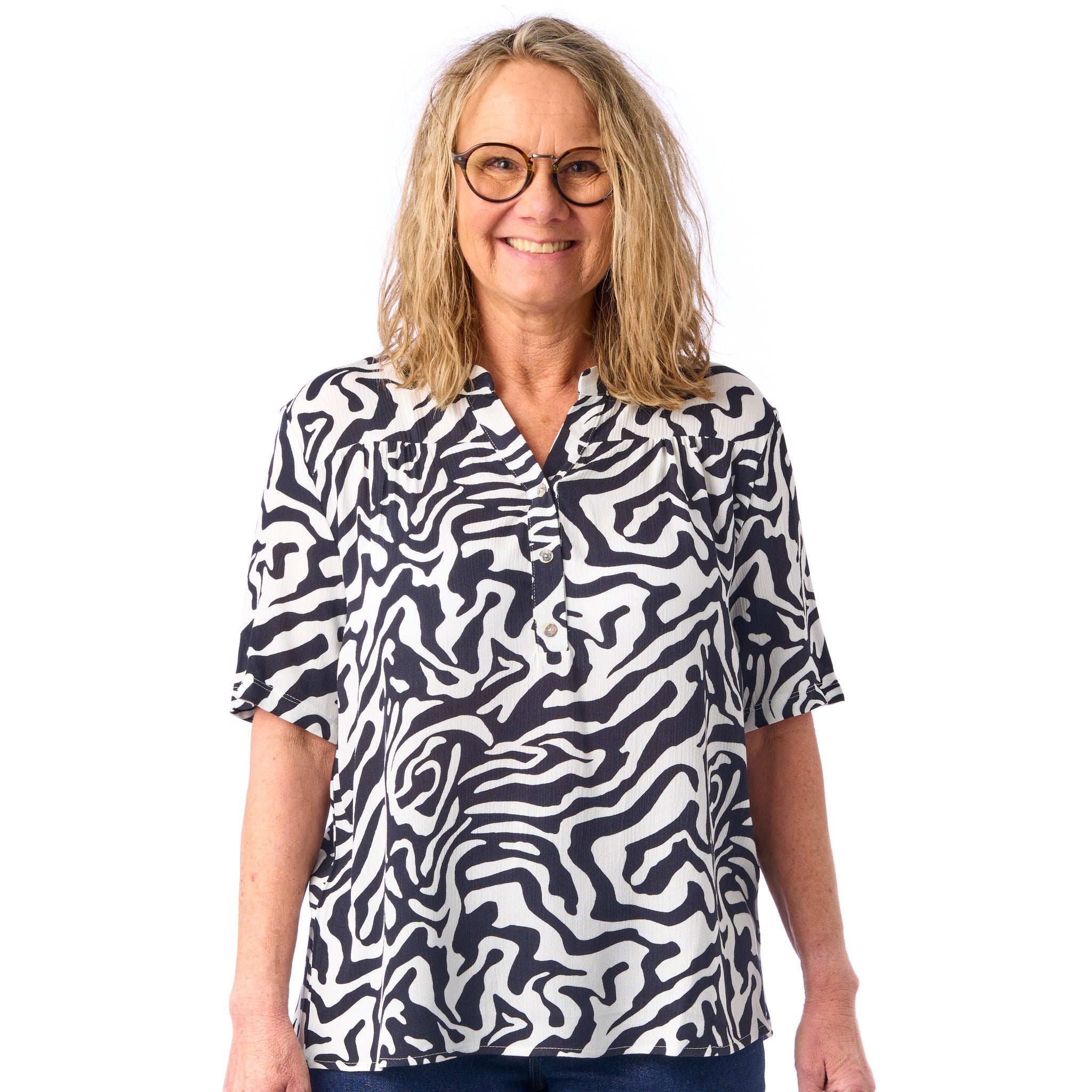 Patina modell Eva - kortärmad - Crepe viskos