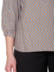 Skjortblus med knappslå från Brandtex