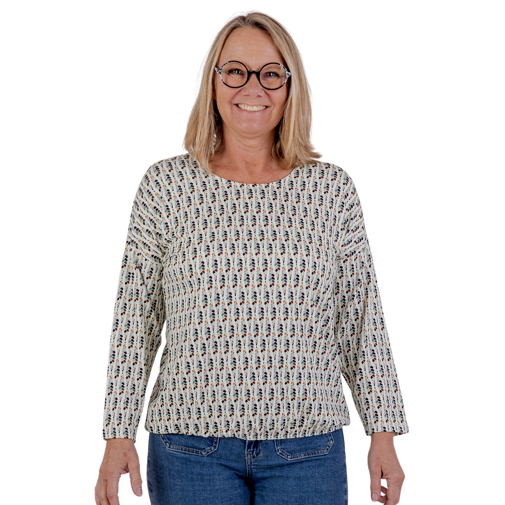 Patina modell Gry – 3/4-ärmar – Viskos