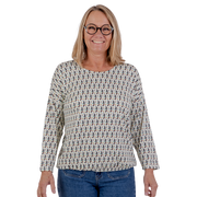 Patina modell Gry – 3/4-ärmar – Viskos