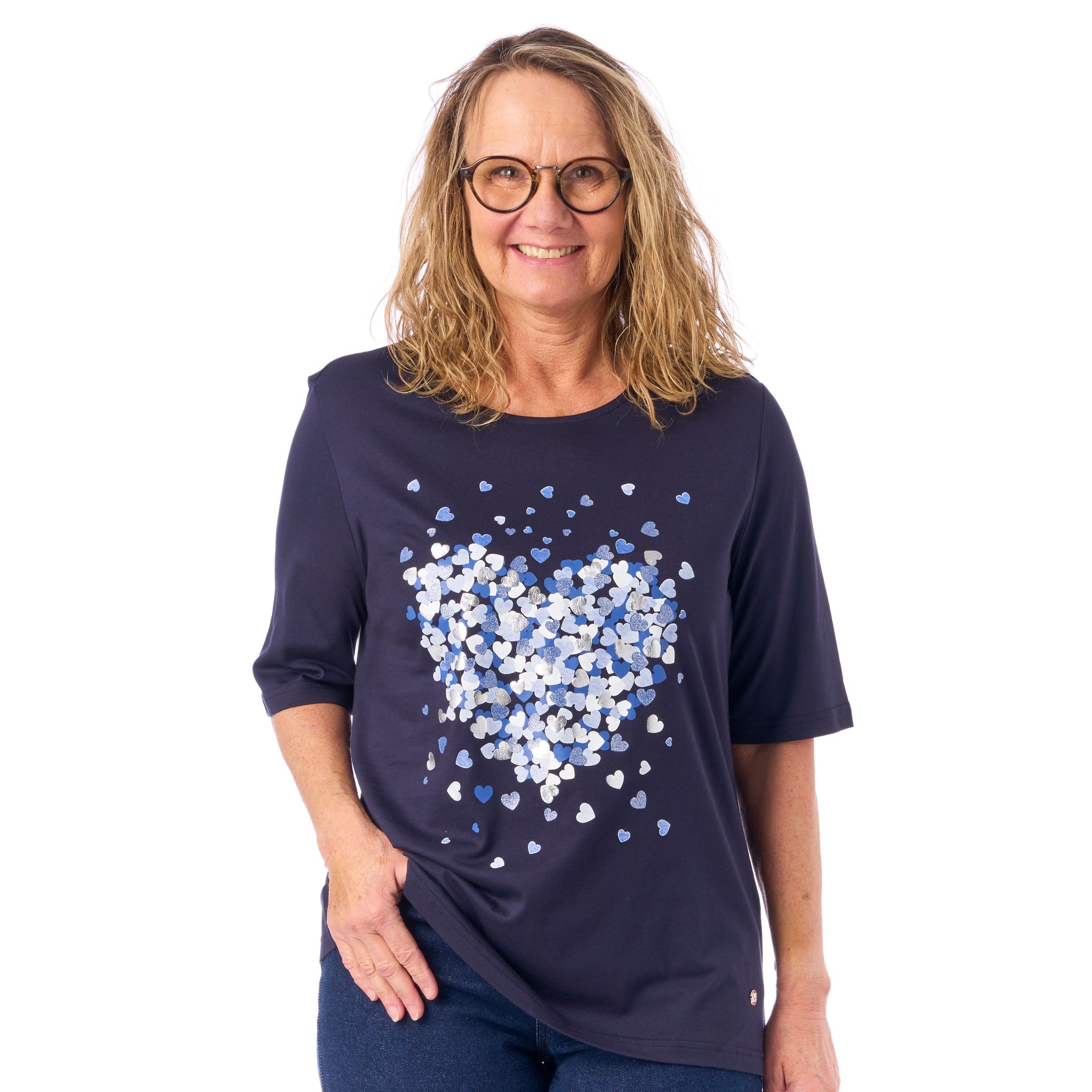 Navigazione hjärttryckt t-shirt