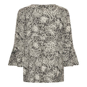 Patina modell Clara – 3/4-ärmar med volangärmar – Viskos