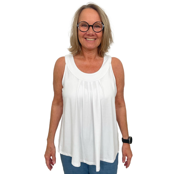 Patina - Modell Sonja sommartopp – Vit