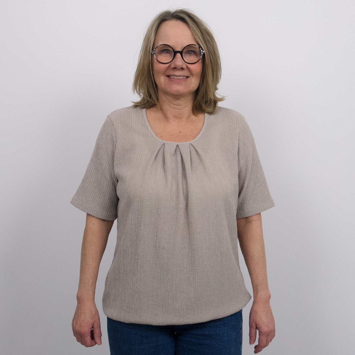 Patina - modell Sara - kort ärm - vågig kvalitet