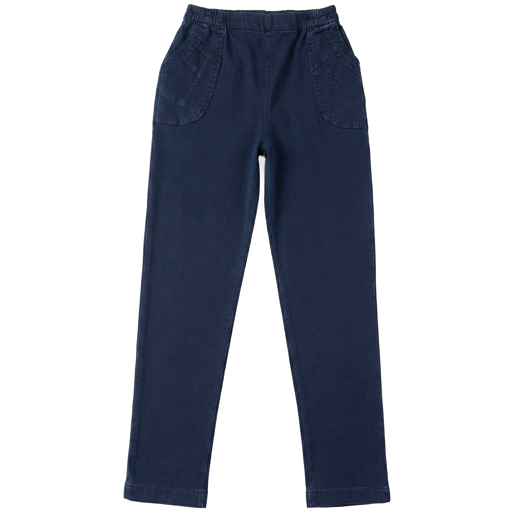 Varm vinterbyxa med fickor i denimtyg från Patina