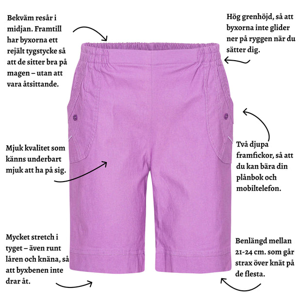 Patina shorts med fickor - 21-24 cm.