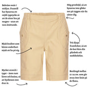 Patina shorts med fickor - 21-24 cm.