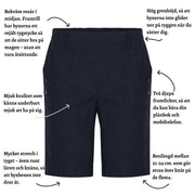 Patina shorts med fickor - 21-24 cm.