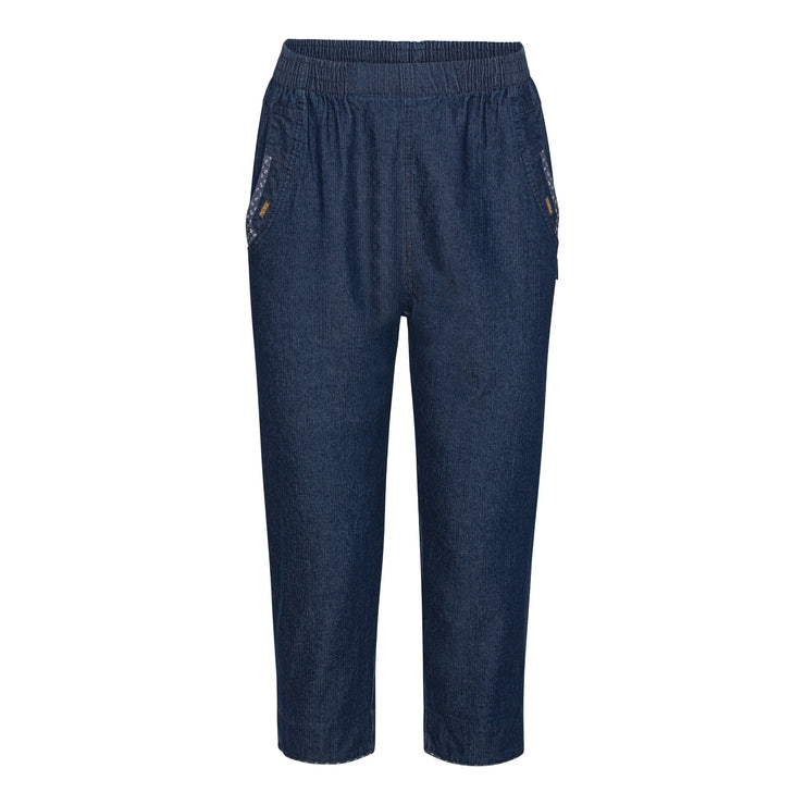 Patina stumpbyxor i denim med vacker insida - 54 cm.