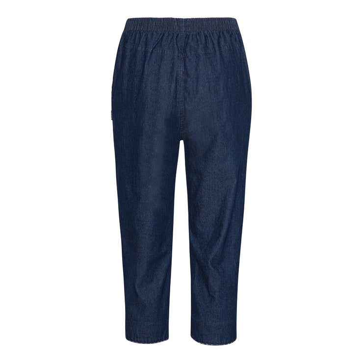 Patina stumpbyxor i denim med vacker insida - 54 cm.
