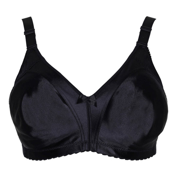 Naturana Minimizer BH: Extra bra stöd - breda, mjuka och justerbara axelband - Utan bygel - Str. 75B til 100E – Svart