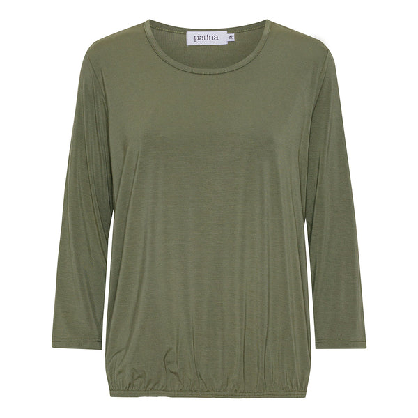 Patina modell Ida - Mjuk loungeblus i bambu – Groen